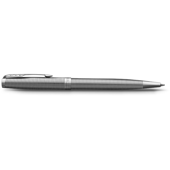 Parker Sonnet Ballpoint Pen - Ciselé Palladium - Chrome Trim (Special Edition) - Pen Boutique Ltd