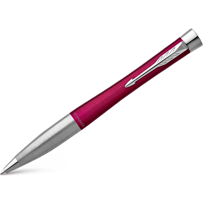 Parker Urban Twist Ballpoint Pen - Vibrant Magenta - Chrome Trim - Pen Boutique Ltd