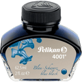 Pelikan 4001 Ink Bottle - Blue - Black - 62.5ml - Pen Boutique Ltd