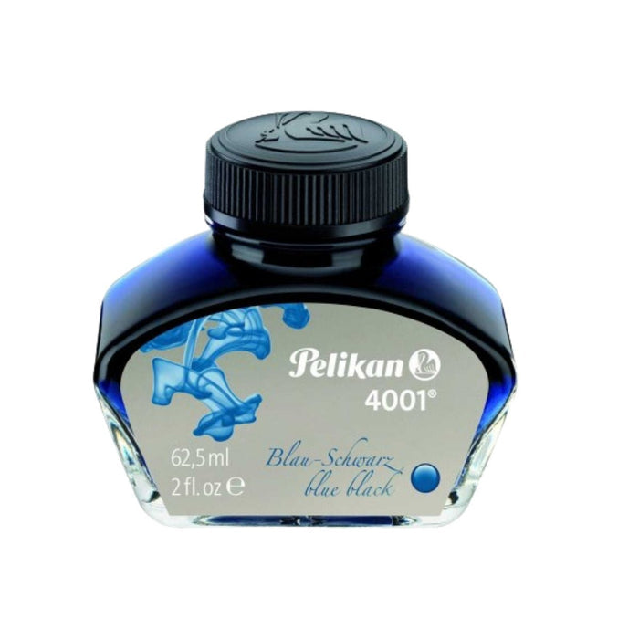 Pelikan 4001 Ink Bottle - Blue - Black - 62.5ml - Pen Boutique Ltd