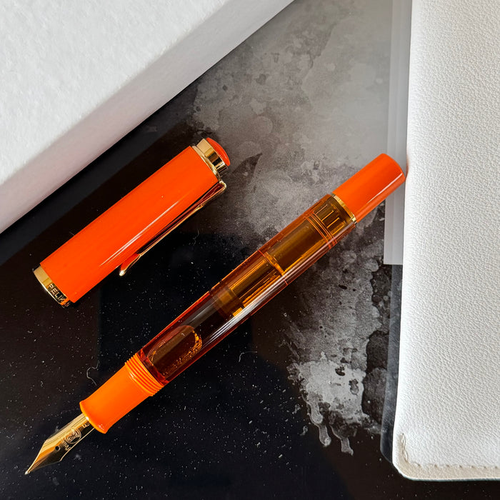 Pelikan Classic M200 Fountain Pen - Orange Delight (Special Edition): - Pen Boutique Ltd