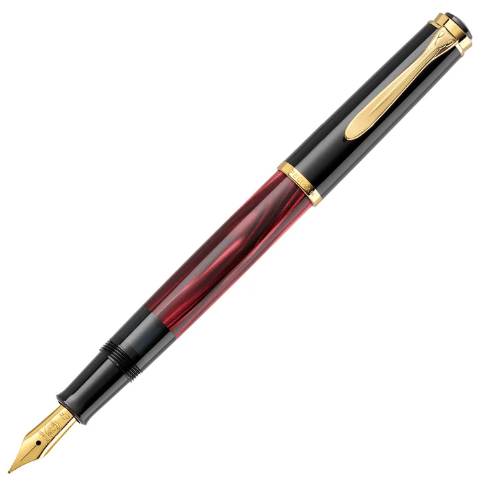 Pelikan Classic M200 Fountain Pen - Red Marbled (Special Edition) - Pen Boutique Ltd