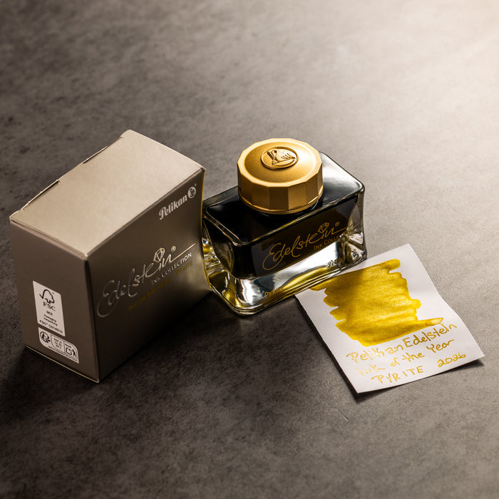 Pelikan Edelstein Ink Bottle - Pyrite - 50ml (Ink Of The Year 2026) - Pen Boutique Ltd
