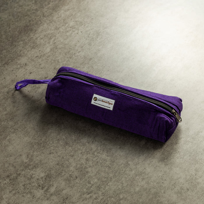 Pen Boutique Pencil Bag - Violet (Zipper Closure) - Handmade - Pen Boutique Ltd