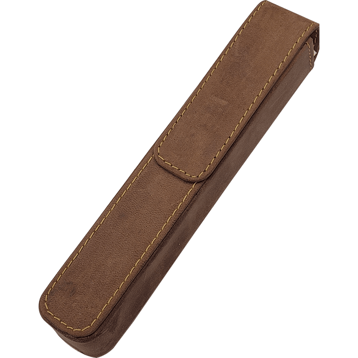 Pen Boutique Yak Leather Single Pen Box - Crazy Horse - Magnetic closure - Pen Boutique Ltd