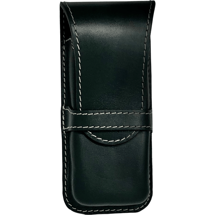 Pen Boutique Yak Leather Triple Pen Holder - Green/black insert - Pen Boutique Ltd