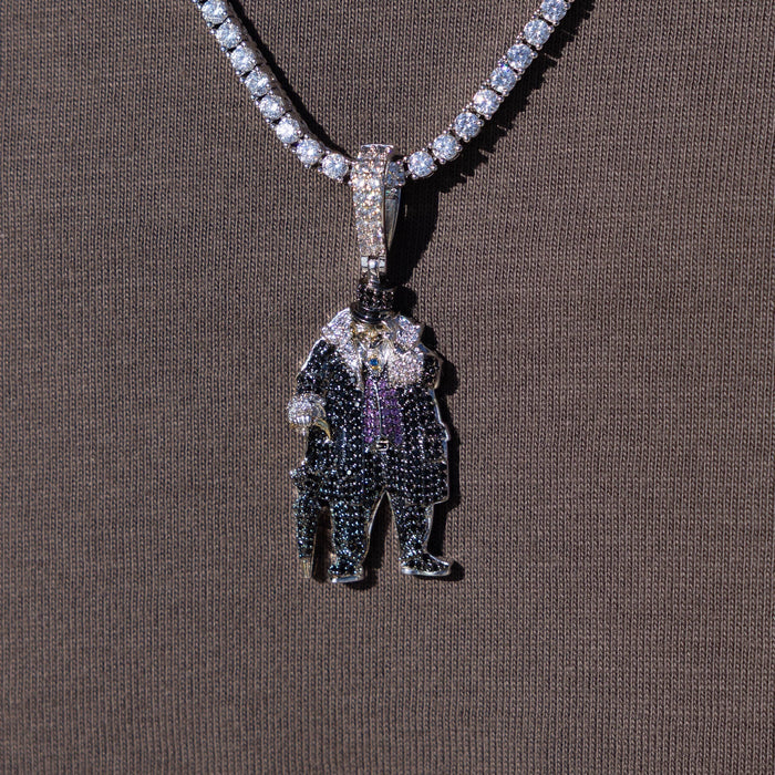 Penguin Body Official DC Comics Pendant in White Gold
