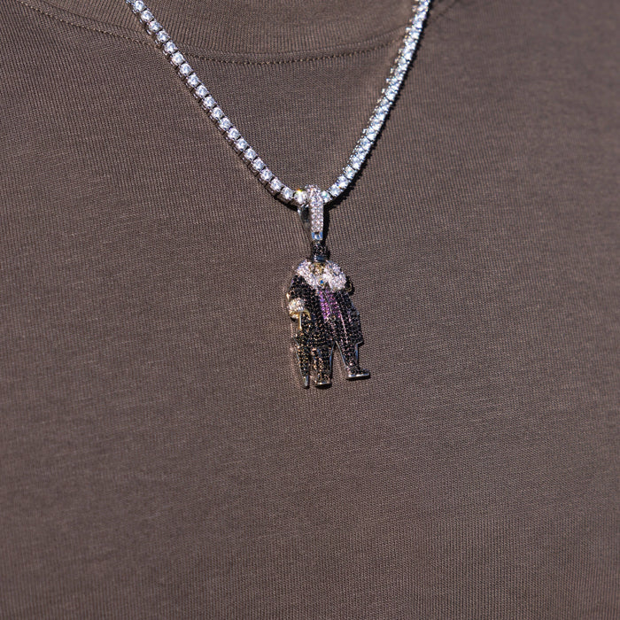 Penguin Body Official DC Comics Pendant in White Gold