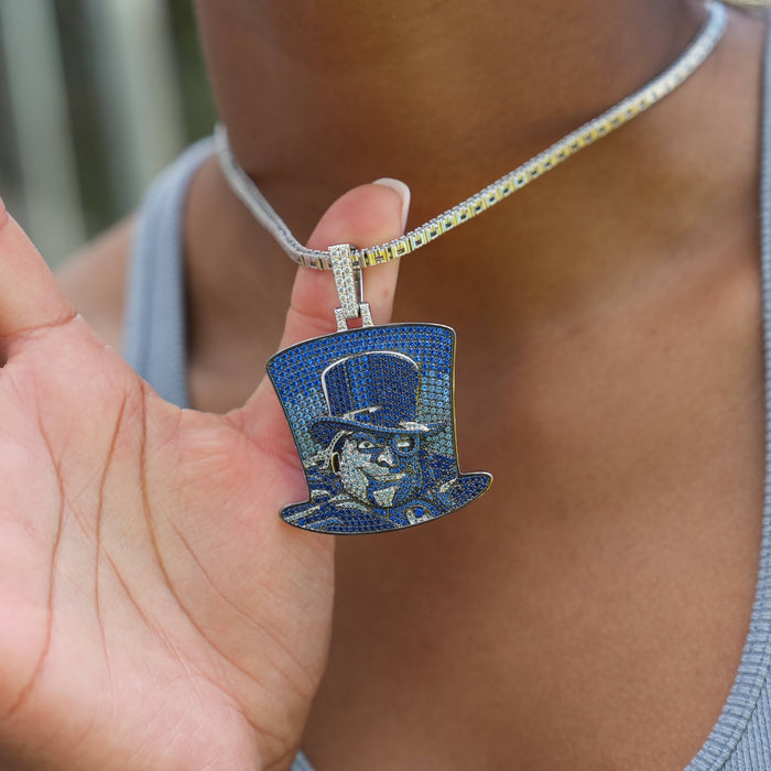 Penguin Top Hat Official DC Comics Pendant in White Gold