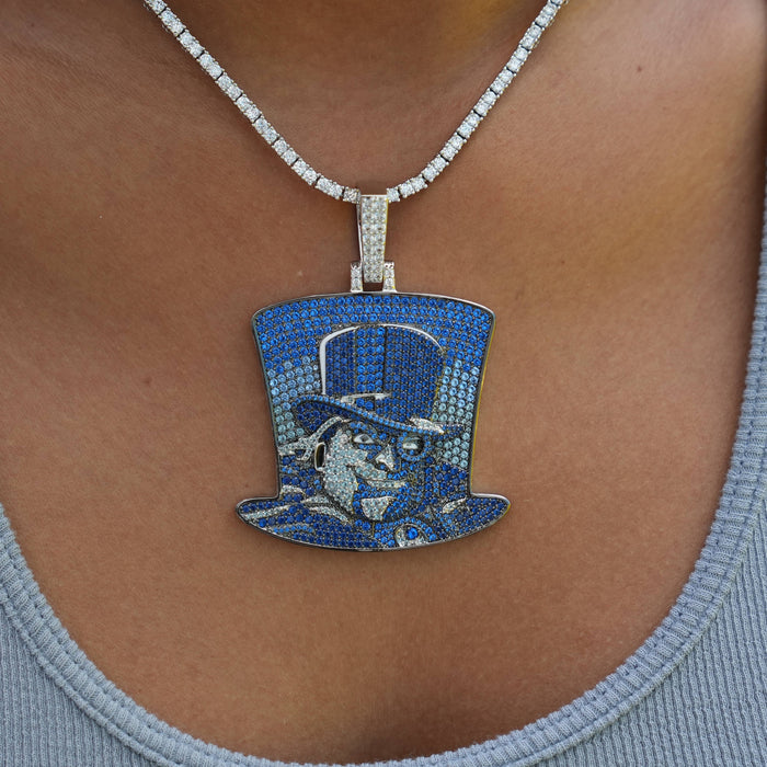 Penguin Top Hat Official DC Comics Pendant in White Gold