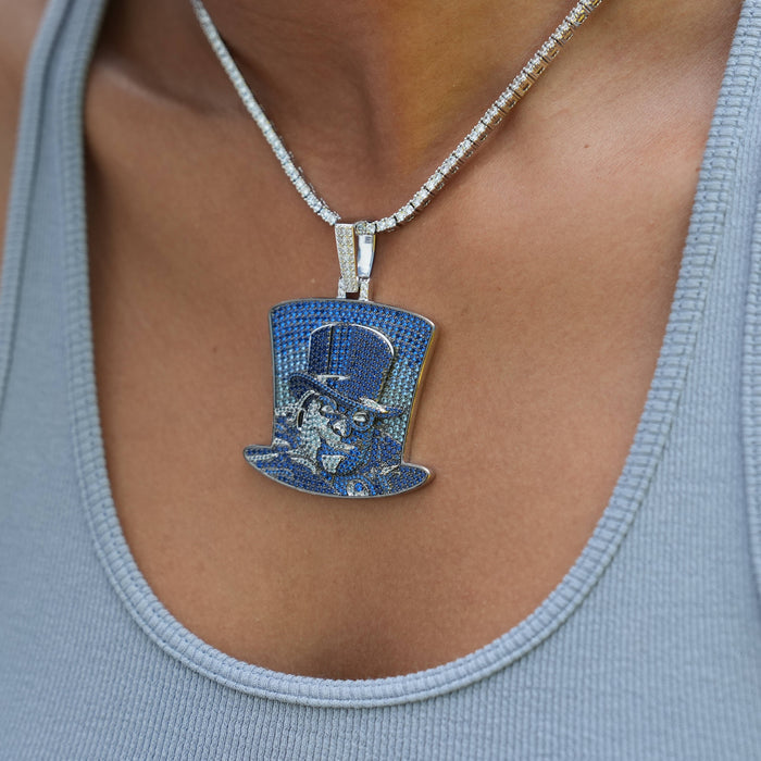 Penguin Top Hat Official DC Comics Pendant in White Gold