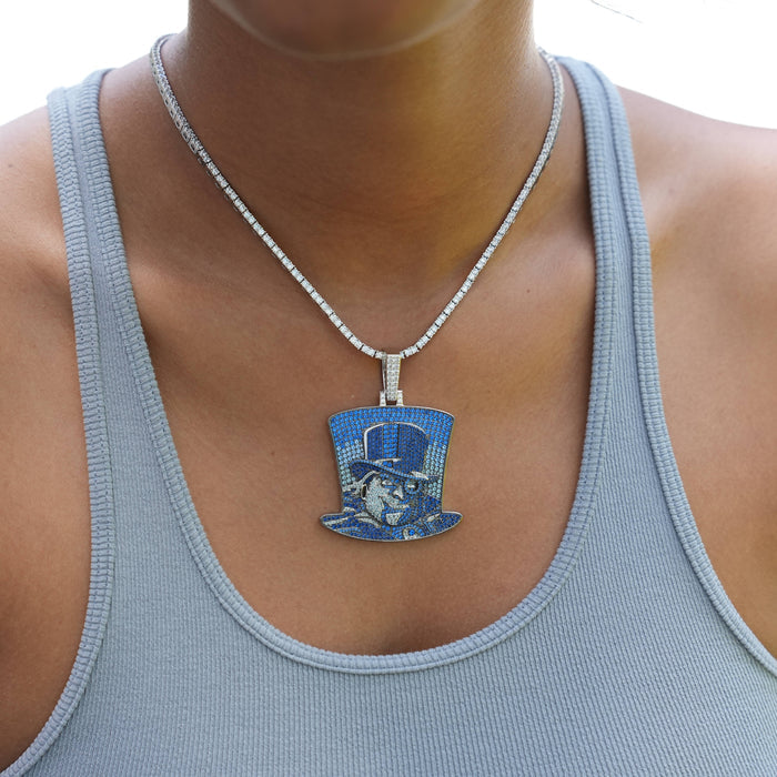 Penguin Top Hat Official DC Comics Pendant in White Gold