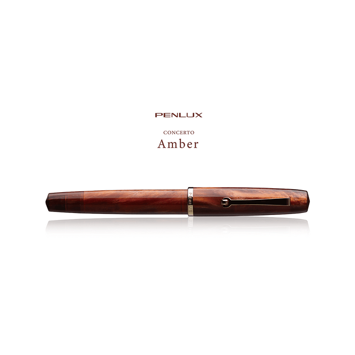 Penlux Concerto Fountain Pen - Amber - Pen Boutique Ltd