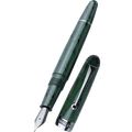 Penlux Masterpiece Delgado Fountain Pen - Ebonite Vintage Green Ripple (Limited Edition) - Pen Boutique Ltd