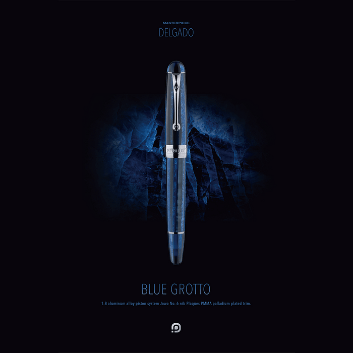 Penlux Masterpiece Fountain Pen - Delgado Blue Grotto - Pen Boutique Ltd