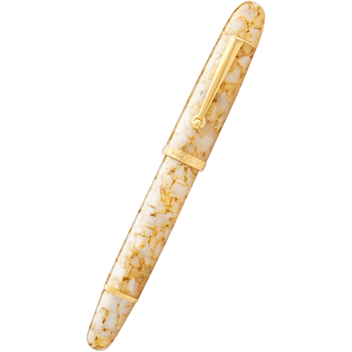Penlux Masterpiece Grande Fountain Pen - Golden Crystal - Pen Boutique Ltd