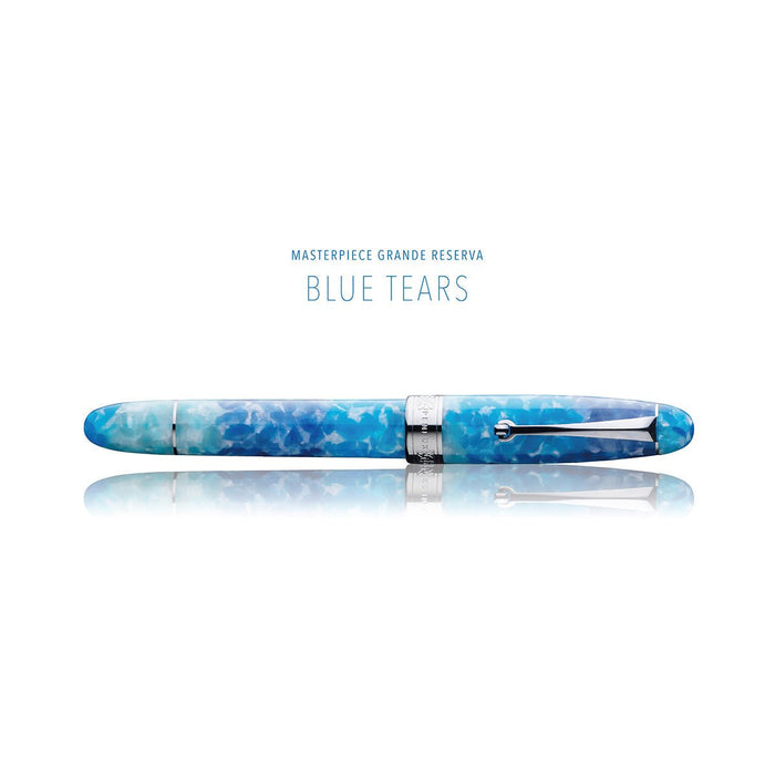 Penlux Masterpiece Grande Fountain Pen - Reserva Blue Tears - Pen Boutique Ltd