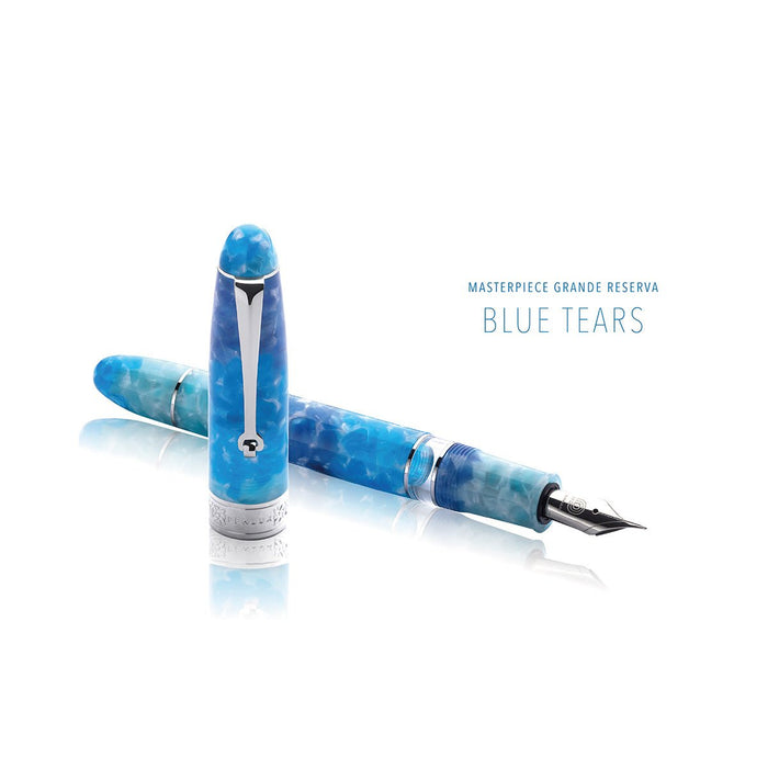 Penlux Masterpiece Grande Fountain Pen - Reserva Blue Tears - Pen Boutique Ltd