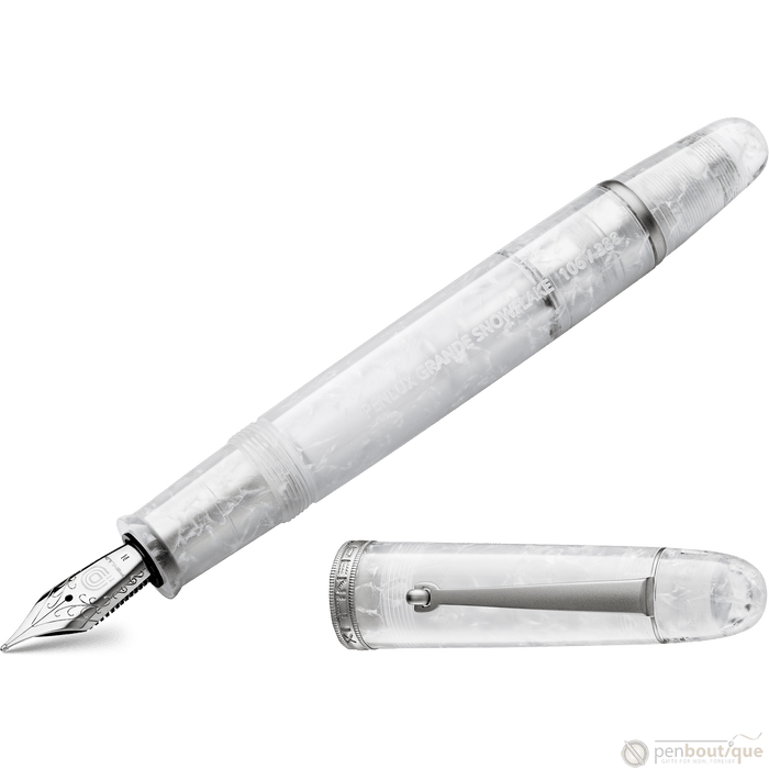 Penlux Masterpiece Grande Fountain Pen - Snowflake - Pen Boutique Ltd