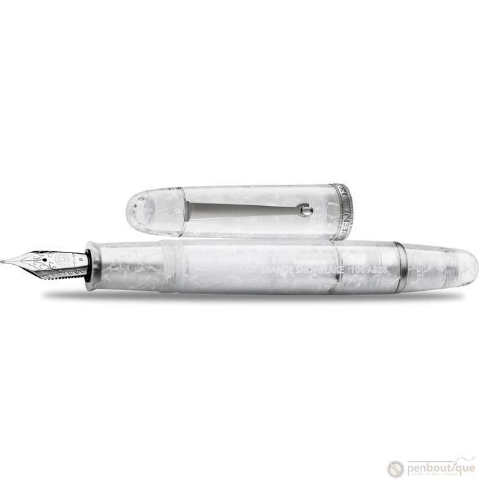 Penlux Masterpiece Grande Fountain Pen - Snowflake - Pen Boutique Ltd