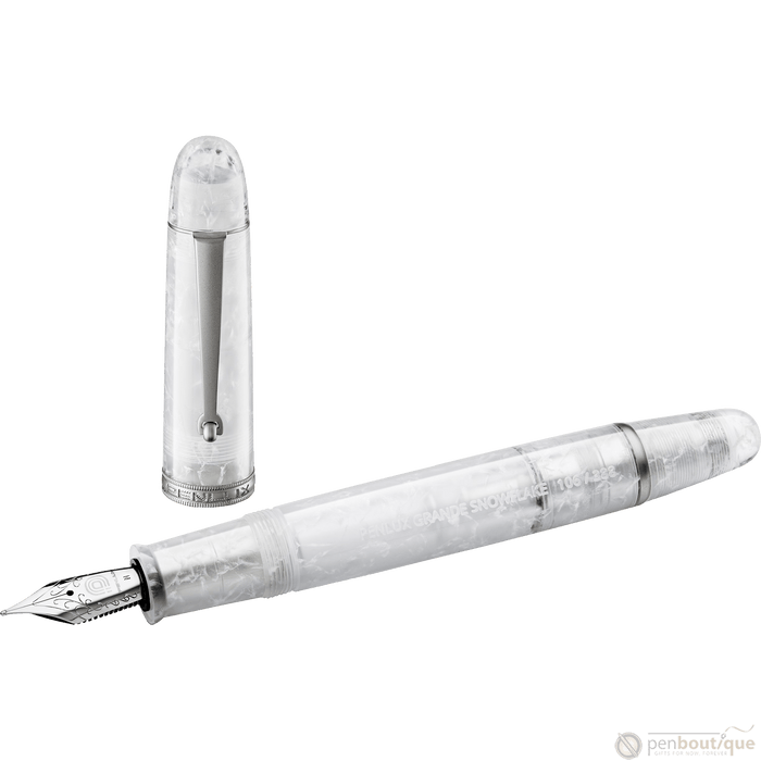 Penlux Masterpiece Grande Fountain Pen - Snowflake - Pen Boutique Ltd