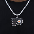 Philadelphia Flyers Official NHL Logo Pendant in White Gold