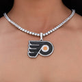 Philadelphia Flyers Official NHL Logo Pendant in White Gold