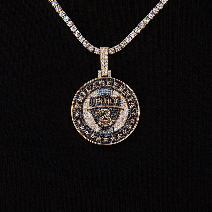 Philadelphia Union Official MLS Logo Pendant in Yellow Gold