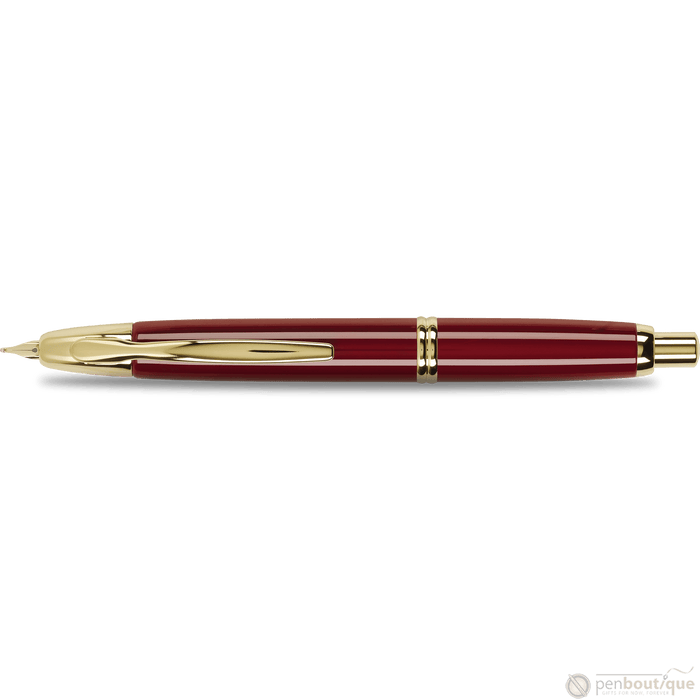 Pilot Vanishing Point Fountain Pen - Red - Gold Trim - Pen Boutique Ltd