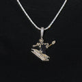 Pittsburgh Steelers Official NFL Vintage Logo Pendant in Yellow Gold