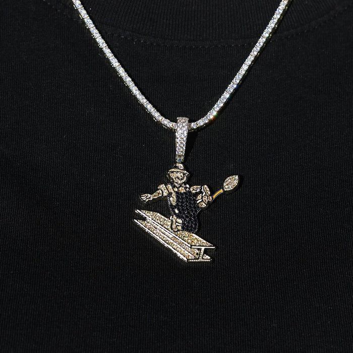 Pittsburgh Steelers Official NFL Vintage Logo Pendant in Yellow Gold