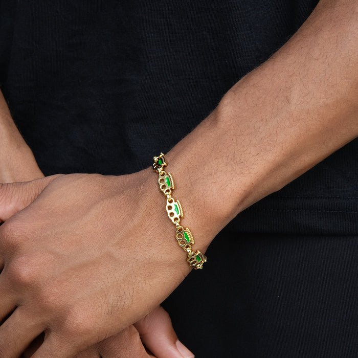 Poing Doré Micro Link Bracelet in Yellow Gold