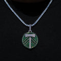 Portland Timbers Official MLS Logo Pendant in White Gold