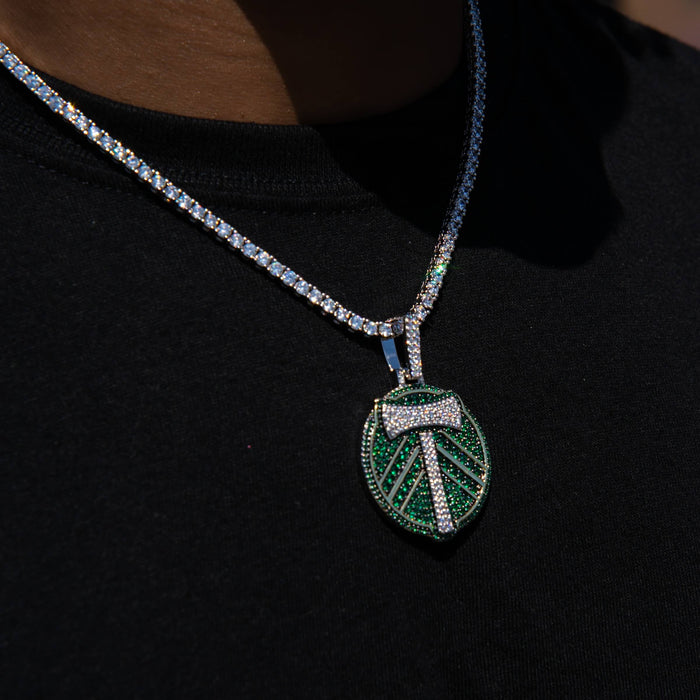 Portland Timbers Official MLS Logo Pendant in White Gold