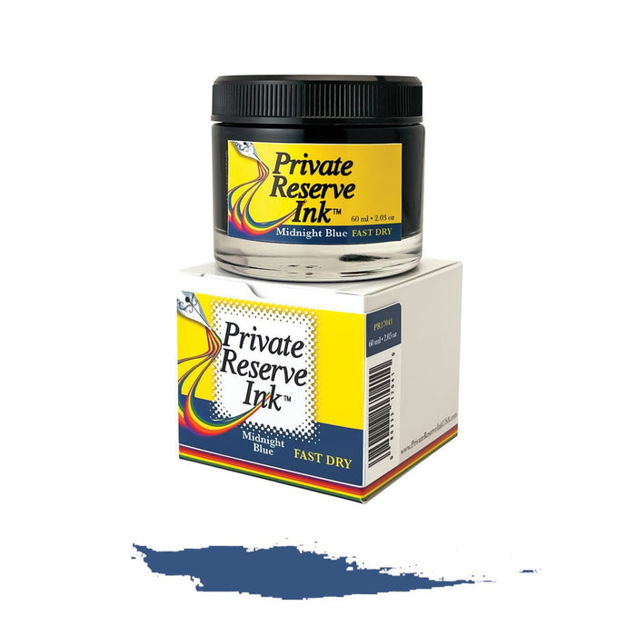 Private Reserve Fast Dry Ink Bottle - Midnight Blue - 60ml - Pen Boutique Ltd