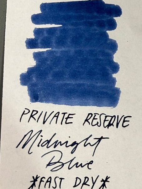 Private Reserve Fast Dry Ink Bottle - Midnight Blue - 60ml - Pen Boutique Ltd