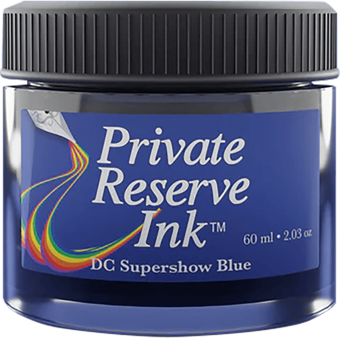Private Reserve Ink Bottle - DC Supershow Blue - 60ml - Pen Boutique Ltd