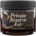 Private Reserve Ink Bottle - Ebony Brown - 60ml - Pen Boutique Ltd