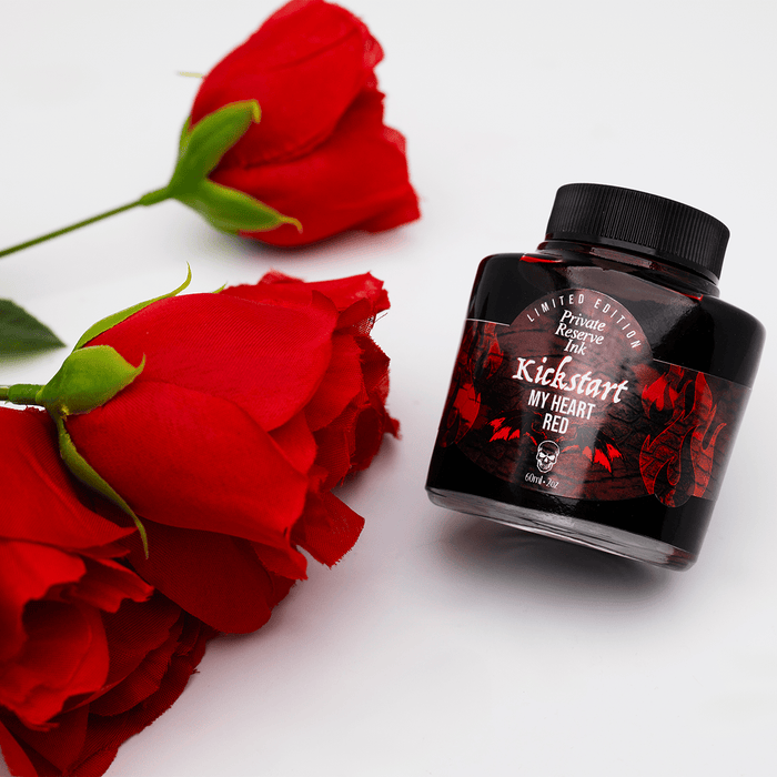 Private Reserve Ink Bottle - Kickstart My Heart Red - 60 ml (Limited Edition) - Pen Boutique Ltd