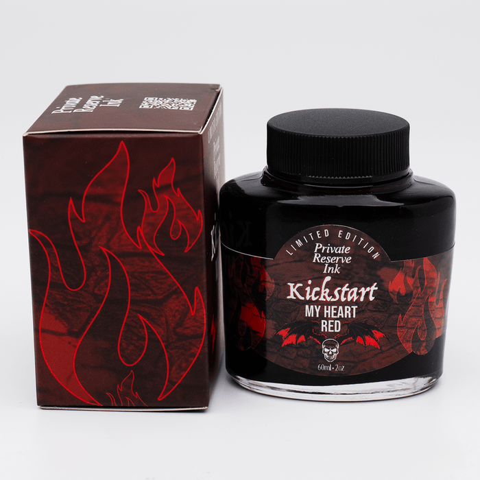 Private Reserve Ink Bottle - Kickstart My Heart Red - 60 ml (Limited Edition) - Pen Boutique Ltd