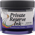 Private Reserve Pearlescent Ink Bottle - Violet/Silver - 60ml - Pen Boutique Ltd