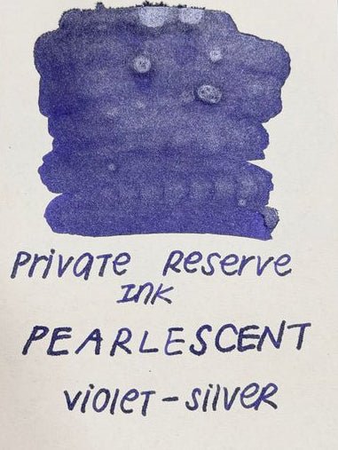 Private Reserve Pearlescent Ink Bottle - Violet/Silver - 60ml - Pen Boutique Ltd