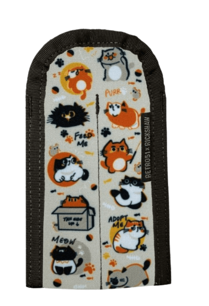 Retro 51 Rickshaw Double Pen Sleeve - Cat - Pen Boutique Ltd