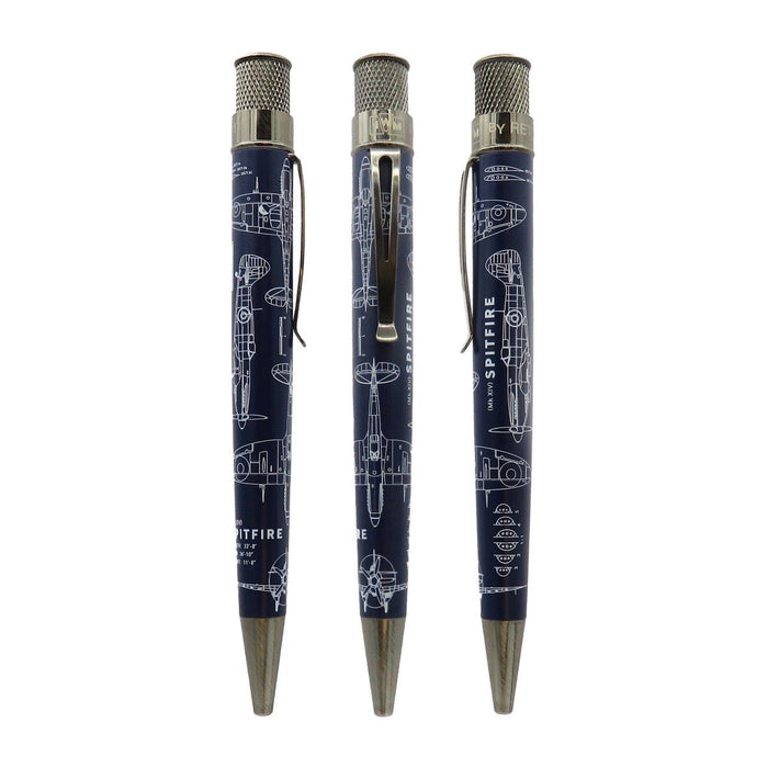 Retro 51 Tornado Imperial War Museum Rollerball Pen - Spitfire Blueprint - Pen Boutique Ltd