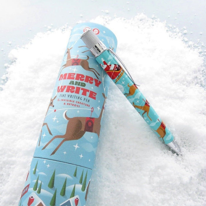 Retro 51 Tornado Popper Rollerball Pen - Merry and Write (Limited Edition - Christmas) - Pen Boutique Ltd