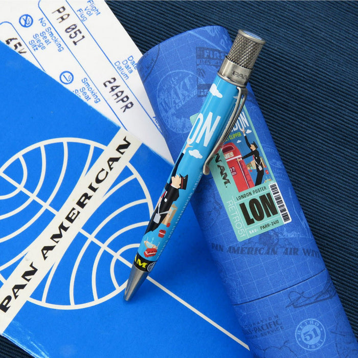 Retro 51 Tornado Rollerball Pen - Pan Am London Poster - Pen Boutique Ltd