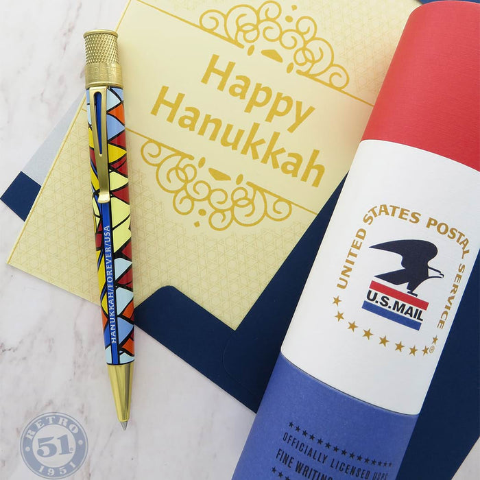 Retro 51 Tornado Rollerball Pen - USPS Hanukkah (Limited Edition) - Pen Boutique Ltd