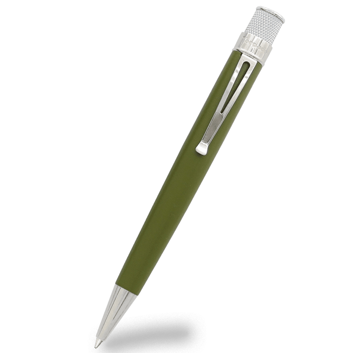 Retro 51 Tornado Seasonal Touch Rollerball Pen - Juniper Green - Pen Boutique Ltd