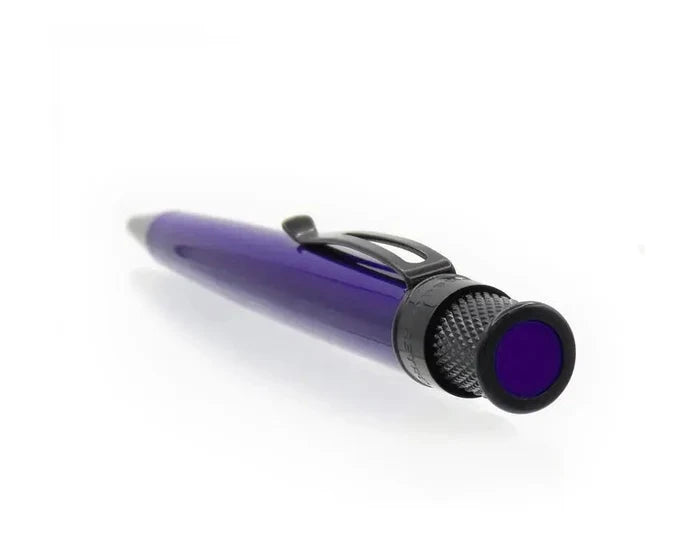 Retro 51 Tornado Stealth Lacquers Rollerball Pen - Midnight Purple - Pen Boutique Ltd