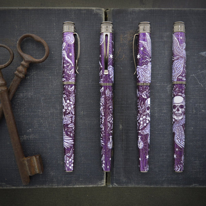 Retro 51 Tornado x Pen Boutique Exclusive Fountain Pen - Raven 3 - 2024 Edition - Pen Boutique Ltd